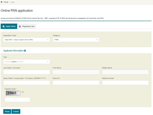 Documents Required for Applying PAN Card Online