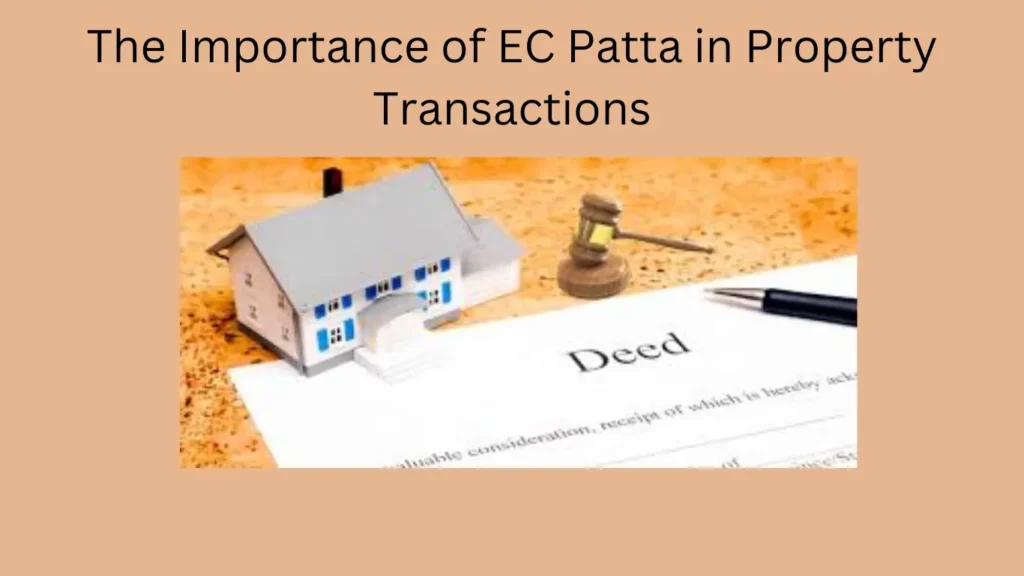 The Importance of EC Patta in Property Transactions