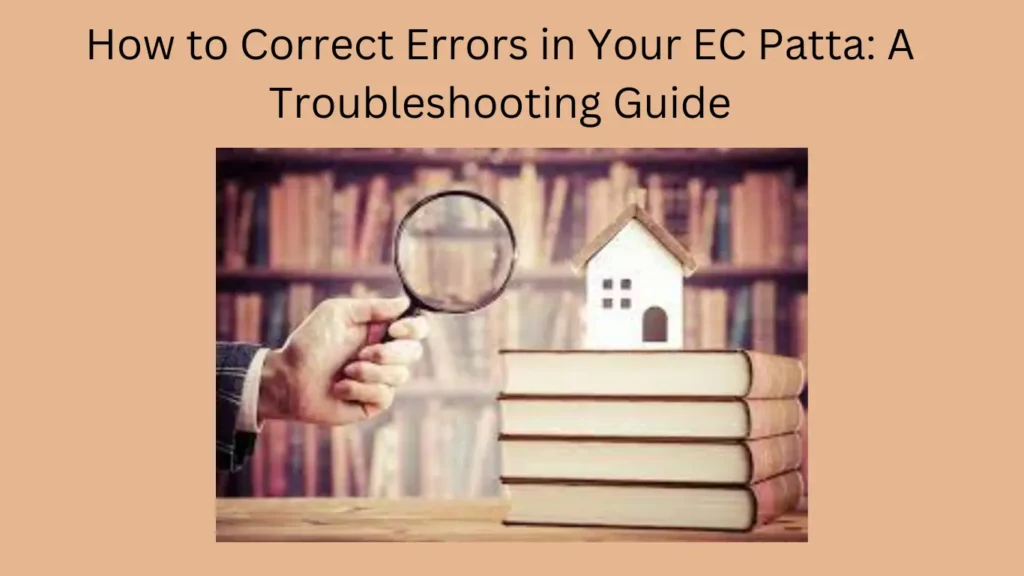 How to Correct Errors in Your EC Patta: A Troubleshooting Guide