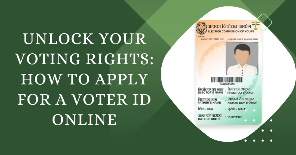 Unlock Your Voting Rights: How to Apply for a Voter ID Online at OneLine Services Company